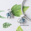 Elephant Charm European Bead Blue Enamel Sterling Silver Ginger Lyne Collection - 3 of 4