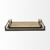 HomeRoots Set of Two Brown Wood Indoor Outdoor Serving Tray With Handles - 4 of 4