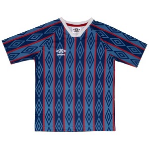 Umbro Men's Short Sleeve Soccer Jersey - Blue and Red, XX-Large