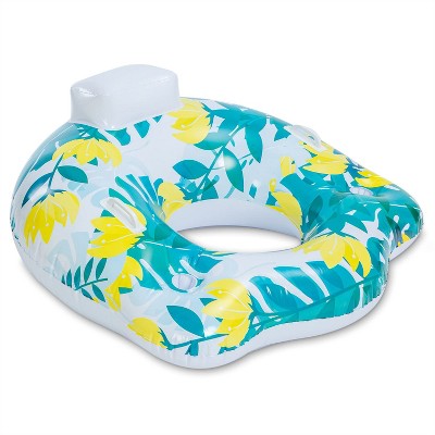 JOYIN 44'' Inflatable Pool Float Chair for Adults, Pool Lounger Chair Float Heavy Duty Pool Floating Chair for Swimming Pool Party Summer Activities