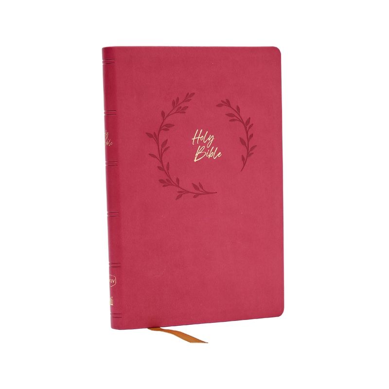 NKJV Holy Bible, Value Ultra Thinline, Pink Leathersoft, Red Letter, Comfort Print - by  Thomas Nelson (Leather Bound), 1 of 2
