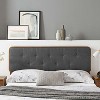 Modway Collins Tufted King Fabric and Wood Headboard - 2 of 3