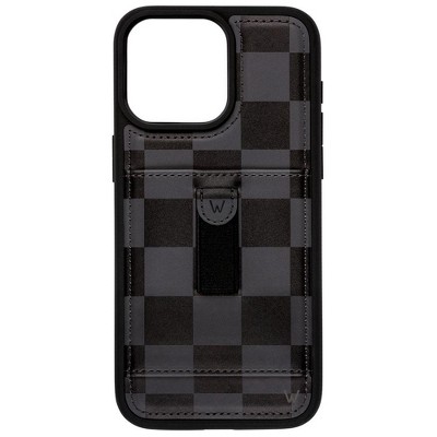Walli Cases Midnight Check Sport Case with Wallet and Finger Strap