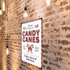 Lomsoe Christmas Metal Signs Candy Canes Tin Sign Vintage Print Art Poster Ornaments Wall Decor Xmas Novelty Gift 8X12 Inch - 4 of 4