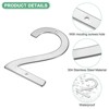 Unique Bargains 304 Stainless Steel Polished Surface Rust Corrosion Resistant House Number 1 Pc - 2 of 4