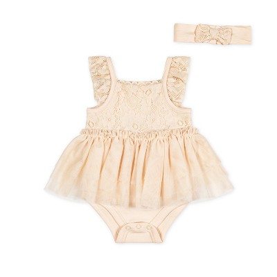 Little Lass Newborn/Baby Girls Tutu Creeper