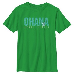 Boy's Lilo & Stitch Bold Ohana means Family T-Shirt - 1 of 4