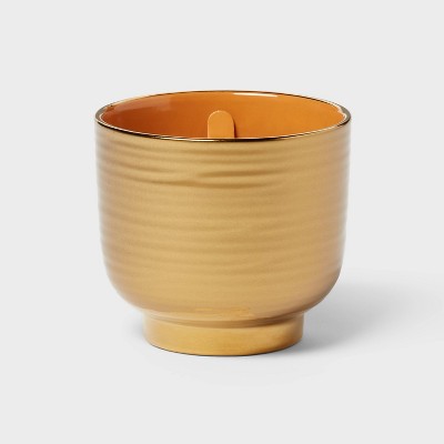 Wooden Wick Ceramic Jar Candle Vanilla Pumpkin 8oz - Threshold™