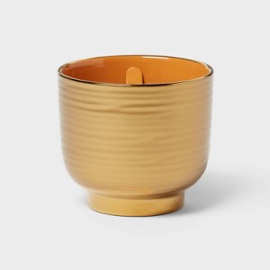 Wooden Wick Ceramic Jar Candle 8oz - Threshold™ - 1 of 4