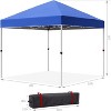 Acekool 10x10 Pop Up Canopy Tent, One-Person Setup Instant Shelter, Adjustable Heights, Wheeled Bag, Sandbags & Stakes, Outdoor Shade, White - 4 of 4