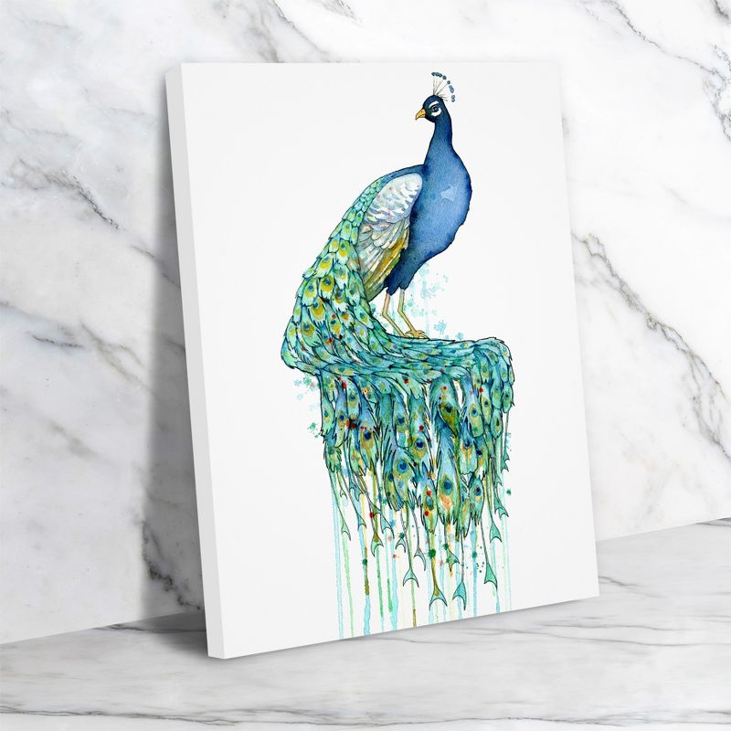 Americanflat Animal Minimalist Peacock By Sam Nagel Wrapped Canvas, 4 of 6