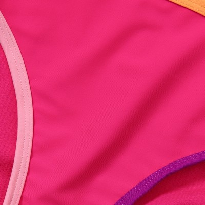 Lands' End Kids Chlorine Resistant Contrast Bikini Bottoms - Large - Neon Fuchsia — фото 3