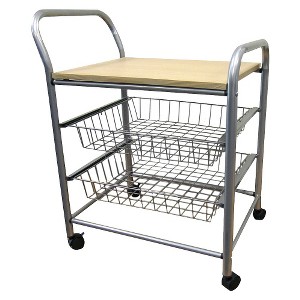 3 Tier Trolley Silver/Metal - Ore International