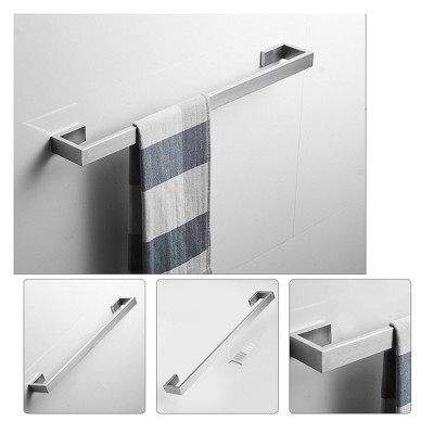 Brushed Nickel Wall Mounted 4-Piece Towel Rack Set