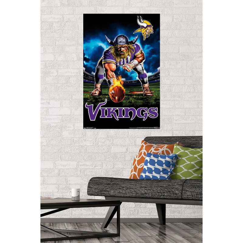 Trends International NFL Minnesota VIkings - 3 Point Stance 19 Unframed Wall Poster Prints, 2 of 7