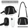 FATMOON Baseball Crossbody Purses for Women Mom Sport Small Baseball Shoulder Bag Vegan Leather Softball Handbags - 3 of 4