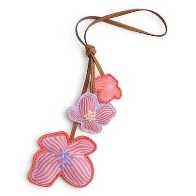 Vera Bradley Women's Outlet Faux Leather Mock Orange Bag Charm