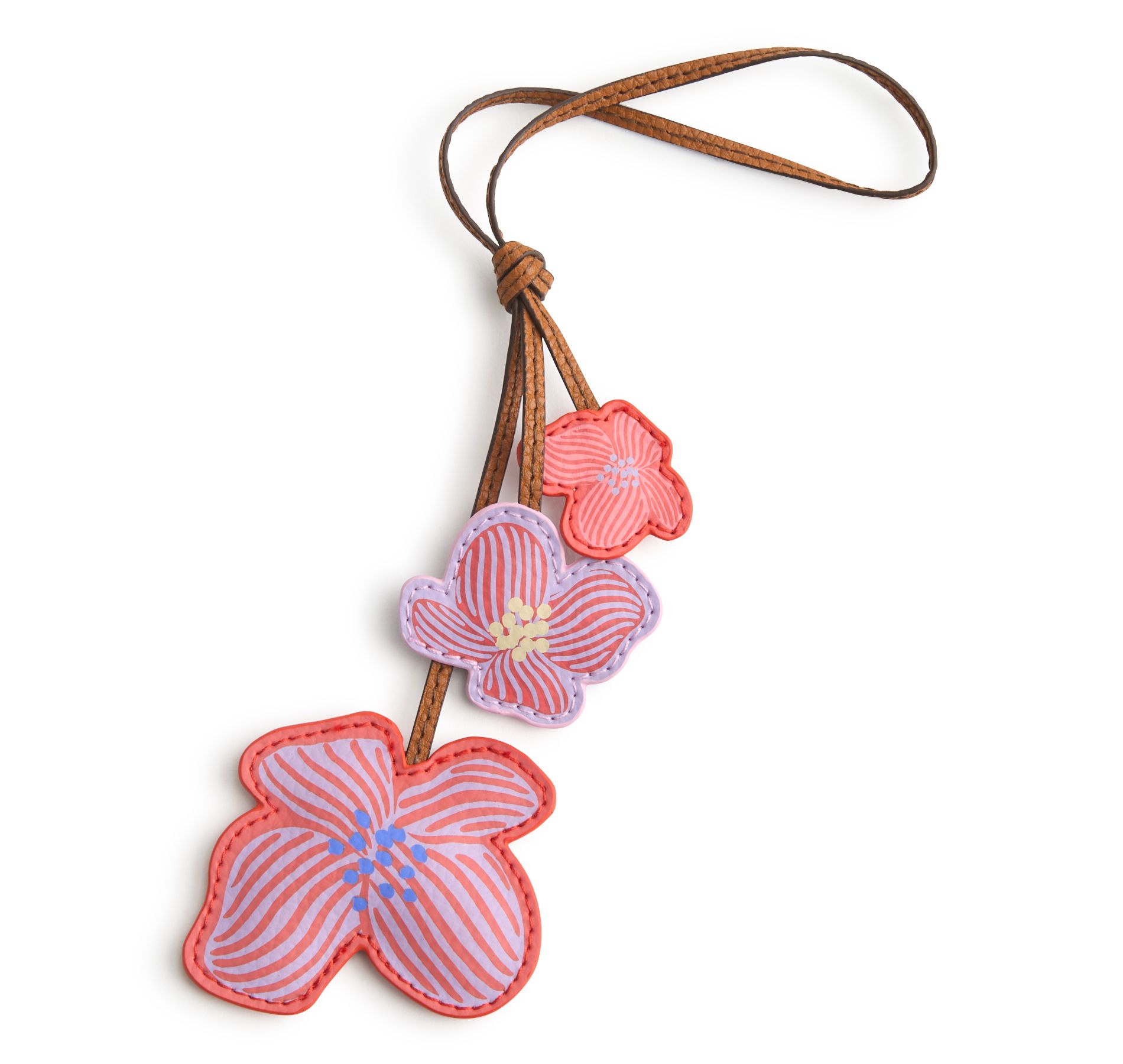 Vera Bradley Women's Outlet Faux Leather Mock Orange Bag Charm