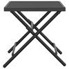 vidaXL Folding Patio Table Anthracite 15 in.x15 in.x15 in. Steel Mesh - 4 of 4
