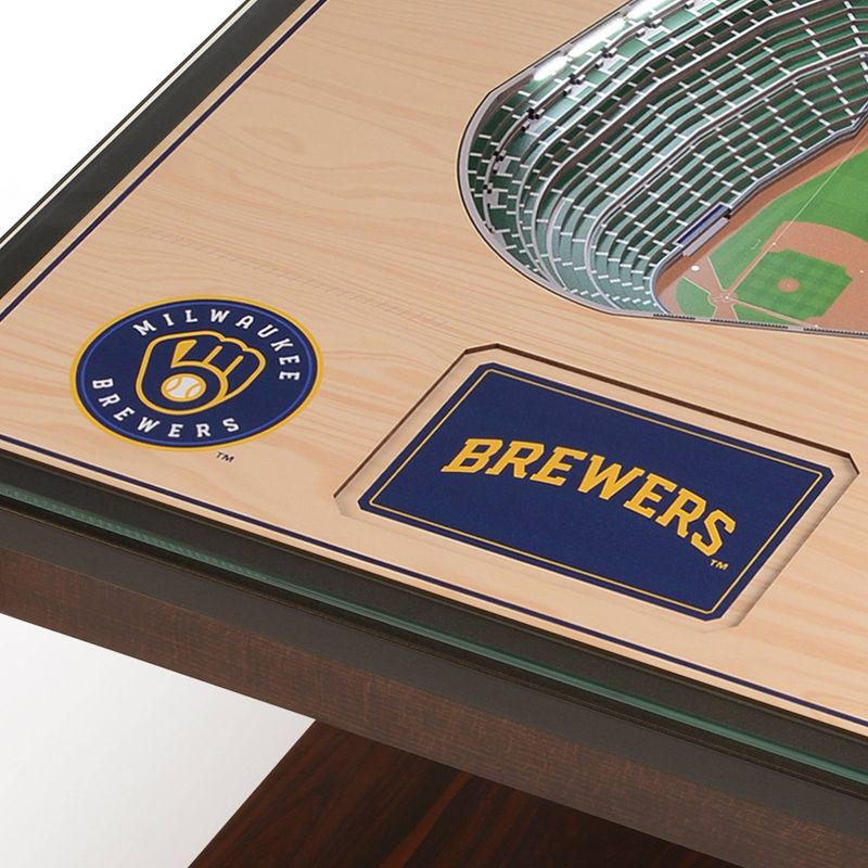 MLB Milwaukee Brewers 25-Layer StadiumViews Lighted End Table, 4 of 6