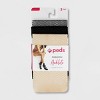 Peds Women's Fishnet and Opaque 3p Anklet Trouser Socks - Nude/Black 5-10 - image 2 of 3