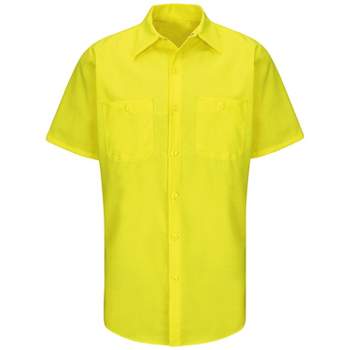 Red Kap Short Sleeve Enhanced Visibility Ripstop Work Shirt