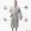 Alpine Swiss Pure Cotton Mens Terry Cloth Bathrobe Super Absorbent Spa Robe - 3 of 4