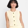 Women's Button-Front Sweater Vest - Future Collective - 3 of 3