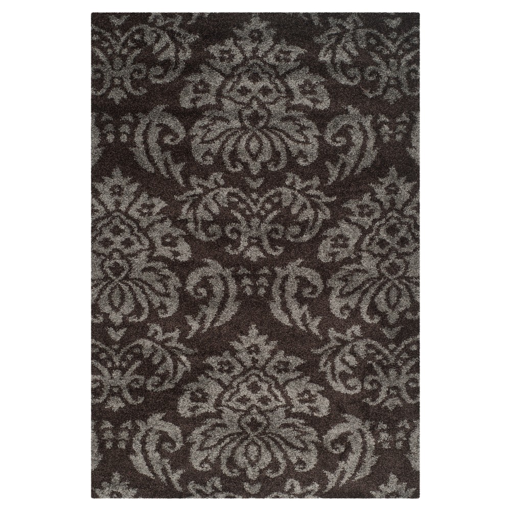 Dark Brown/Smoke Abstract Loomed Accent Rug - (3'3inx5'3in) - Safavieh