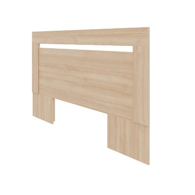 Natural Blonde Oak Queen Size Modern Wood Headboard