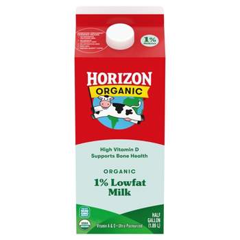 Horizon Organic 1% Lowfat High Vitamin D Milk - 0.5gal