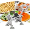 ROVSUN Commercial Vegetable Chopper French Fry Cutter Potato Slicer with 1/2'', 3/8'', 1/4'', 8-Wedge Blades and Pusher Blocks for Home & Kitchen - 2 of 4