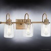 Urban Ambiance Luxury Vintage Bath Light 9.875''H x 23.375''W,  Olde Brass Finish,  Hedland Collection, UHP4067 - 4 of 4
