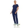 Medichic Women Scrubs Set V-Neck with Straight Leg Pants Medical Scrub Set - 2 of 4