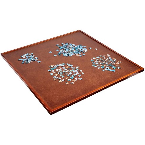 JUMBL Jumbl 1500-Piece Puzzle Board Rack With Mat, 27” X 35