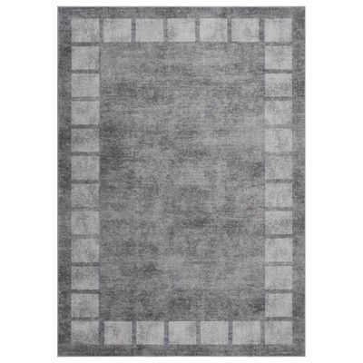Washable Rug flower print Vintage Rug Foldable Rug Non Slip Carpet