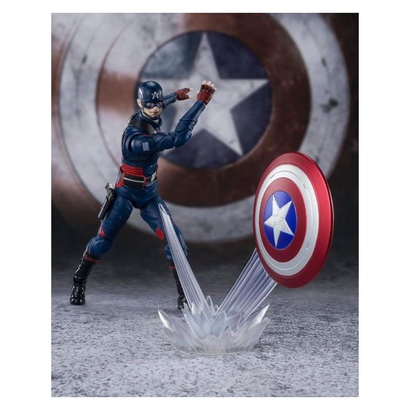 Captain America John Walker S.H. Figuarts | Bandai Tamashii Nations | Marvel Action figures, 3 of 6
