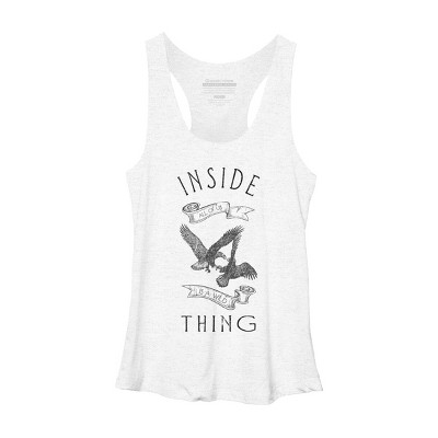 Women's Design By Humans Inside All Of Us Is A Wild Thing By magdadesign Racerback Tank Top