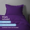 Luxury Soft Premium Duvet Cover Set - Zipper Closure & Matching Pillow Shams - CGK Linens - 2 of 4