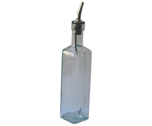 Natural Home 12oz Recycled Glass Olive Oil Dispenser Clear