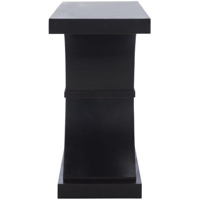 Dryden 40" Black Wood Console Table with Storage