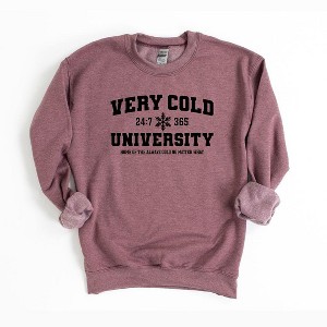 Simply Sage Market Women's Graphic Sweatshirt Very Cold University - 1 of 3