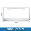 Unique Bargains Stainless Steel License Plate Holder Durable Mirror Polished Silver Tone - 3 of 4