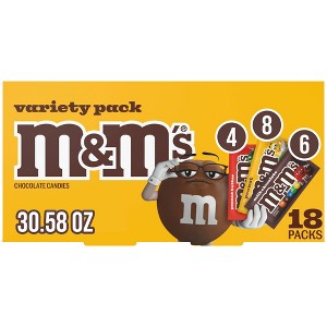 Mars - M&M's Halloween Full Size Milk Chocolate Variety Pack - 30.58oz/18ct - 1 of 4
