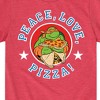Boys' - Teenage Mutant Ninja Turtles - Peace Love Pizza Short Sleeve Graphic T-Shirt - 2 of 4