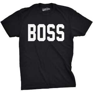 Mens Boss Shirt Funny T shirts for Dads Hilarious Matching Tees for Family T shirt - Crazy Dog Men's T Shirt - 1 of 4