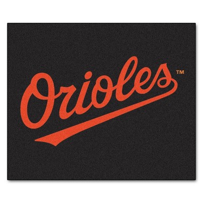 MLB Baltimore Orioles 5'x6' Script Rug