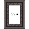 PosterPalooza | Photo Size 3.5" Wide Ornate Black Frame - UV Acrylic, Foam Board Backing, Hanging Hardware - 2 of 4