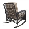 SKRAN Garden Rocking Chair,Outdoor Rattan Rocker Chair with All-weather Hand-woven Resin Wicker, Patio Relaxing Lounge Furniture for Backyard, Porch - 2 of 4