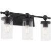 Quorum Lighting Lee Boulevard 3 - Light Vanity in  Matte Black - 2 of 4
